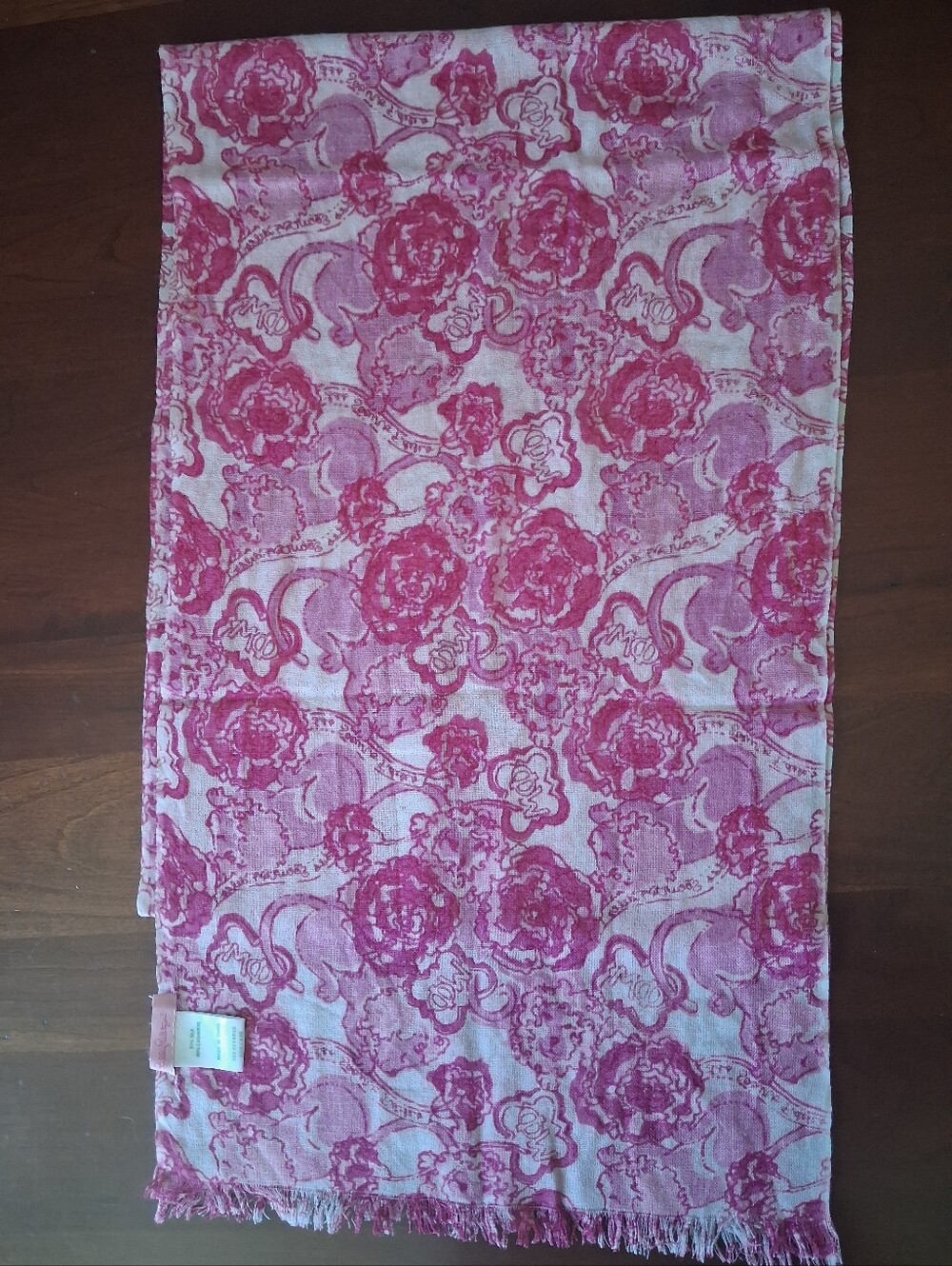Lilly Pulitzer Murfette Scarf Sorority "Phi Mu" EUC